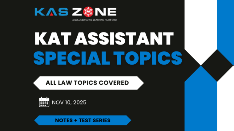 KAT ASSISTANT SPECIAL TOPICS KAS ZONE kat assistant law special topics kas zone